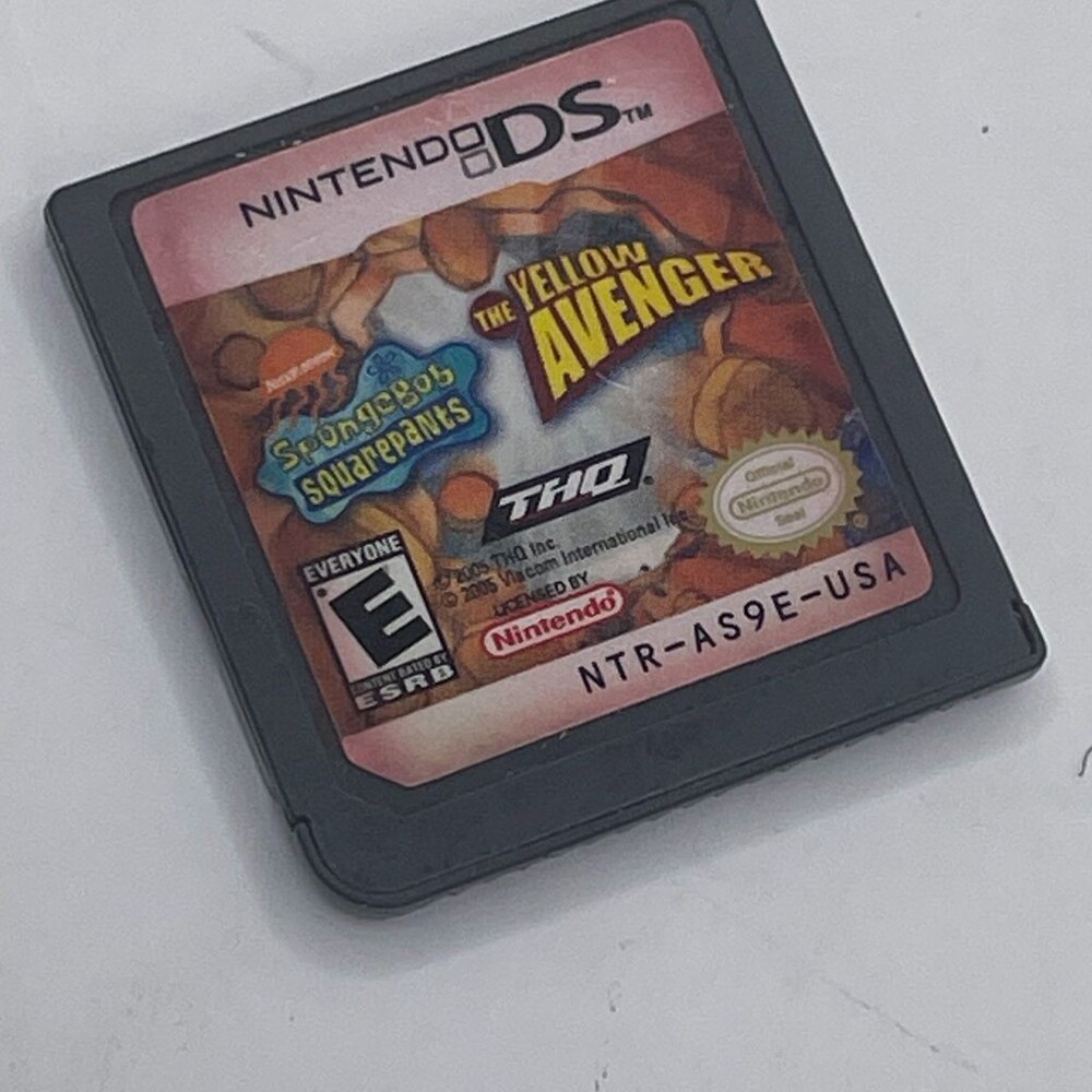 SpongeBob SquarePants: The Yellow Avenger NDS (Nintendo DS, 2005) Cartridge Only